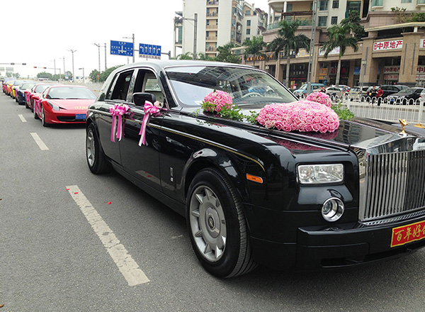 廣州結婚租賃勞斯萊斯婚慶轎車出租_廣州租車包車用車 首選廣州現達租車公司