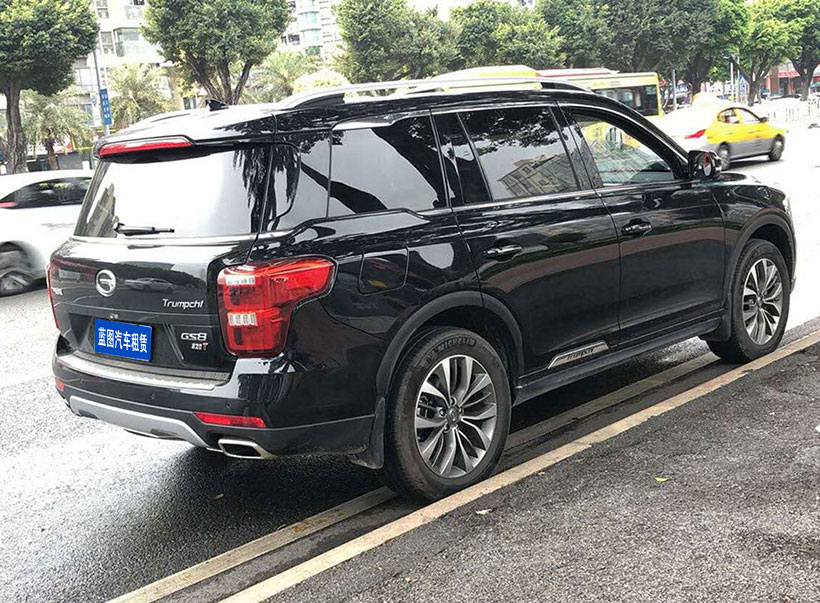 廣州哪里有長期配帶司機出租自駕5-7人座SUV傳祺GS8越野車年租賃費用_廣州租車包車用車 首選廣州現達汽車租賃公司
